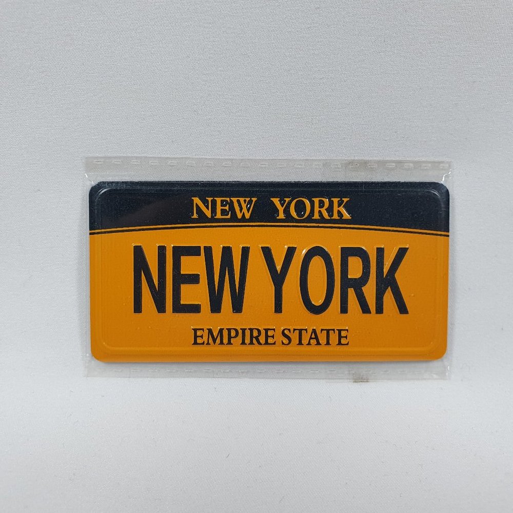 Empire State License Plate Fridge Magnet NEW YORK